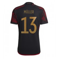 Fotbalové Dres Německo Thomas Muller #13 Venkovní MS 2022 Krátký Rukáv